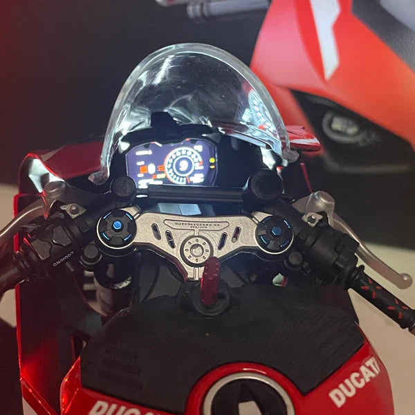 1:6 Motorcycle Model – Ultra-Realistic Engineering Collectible with Smoke Exhaust Effect