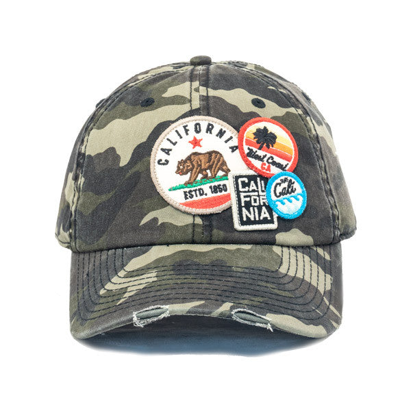 American Needle - Cali Bear Distressed Patch Cap