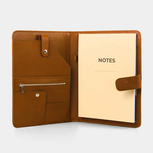 Premium Leather Portfolio – Professional Organizer Briefcase for Business & Travel